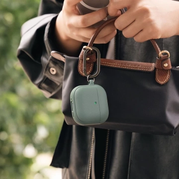 Etui do Apple AirPods 4 Ringke Onyx MagSafe Sage Green + Karabińczyk