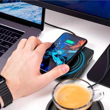Ładowarka podróżna POWERBANK Forcell 5w1 10000mAh PD QC Wireless 