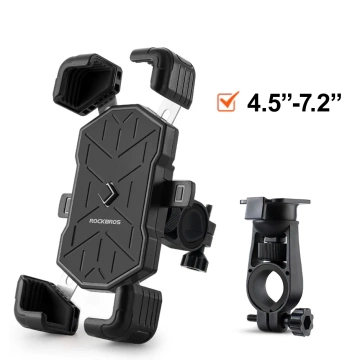 Uchwyt rowerowy Rockbros 25210030001 na kierownicę 4,5–7,2″ – czarny