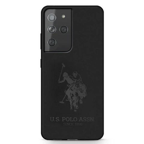 Etui na telefon US Polo Silicone On Tone do Samsung Galaxy S21 czarny/black