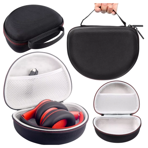 Etui ochronne na słuchawki do JBL Tune 600/510/500/460/450 Alogy Hard Case obudowa ochronna na zamek Czarne