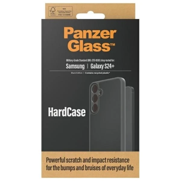 Samsung Galaxy S24 Plus PanzerGlass HardCase D3O Schwarzes Gehäuse