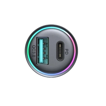 Mini ładowarka samochodowa Joyroom JR-CCN04 60 W USB-A & USB-C – czarna