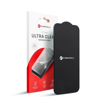 Szkło hartowane iPhone 14 Pro Forcell Ultra Clear Glass czarne 9H