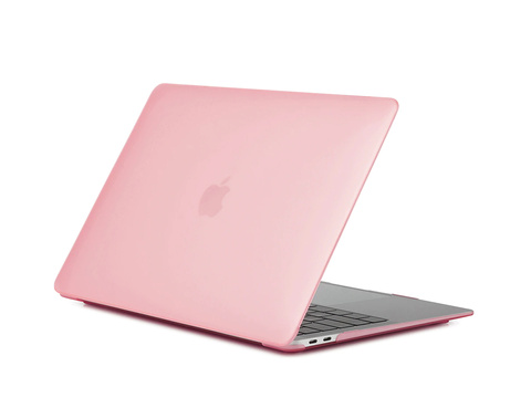 Etui Alogy Hard Case mat do Apple MacBook Air 13 M1 2021 Różowy + Nakładka na klawiaturę