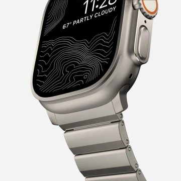 Armband Stahlband für Apple Watch 4/5/6/7/8/9/Se/Ultra 1/2 (42/44/45/49 mm) Titan