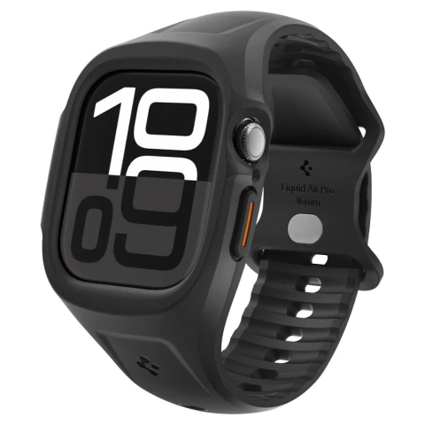 Pasek Spigen Liquid Air Pro Apple Watch 10 46 mm Czarny Mat