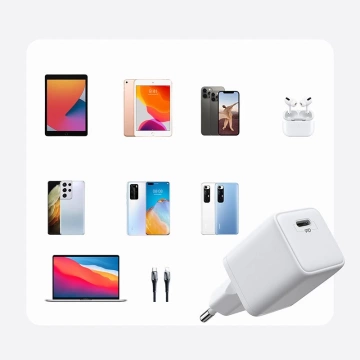 Joyroom Fast USB Typ C Ladegerät 25W 3A EU Stecker Weiß (L-P251)