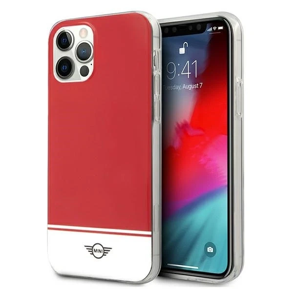 Stripe Collection Hardcase-Handyhülle für iPhone 12 Pro Max rot/rot