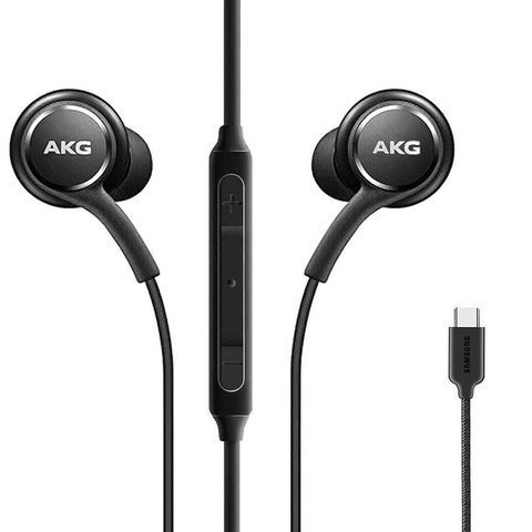 Słuchawki douszne Samsung AKG by harman EO-IC100BBE USB-C Type C czarne