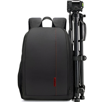 Plecak fotograficzny wodoodporny pokrowiec na aparat, sprzęt fotograficzny, laptop 15.6 duży 44x30x19 Czarno-czerwony 