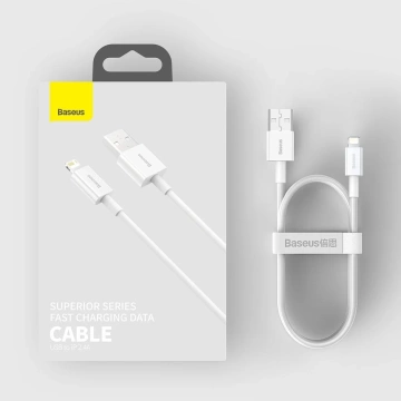 Baseus Superior USB-Kabel - Lightning 2,4 A 0,25 m Weiß (CALYS-02)