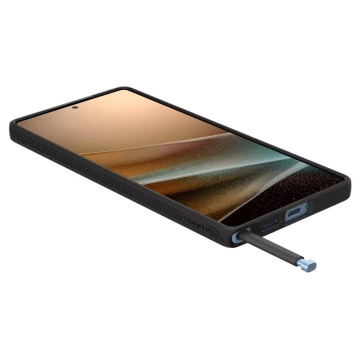 Samsung Galaxy S25 Ultra Hülle Schutzhülle Spigen Liquid Air Matt Schwarz