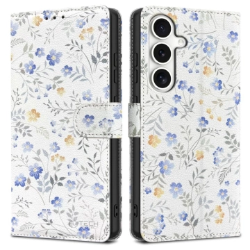 Etui do Samsung Galaxy S25 Tech-Protect Wallet Frühlingsblumen