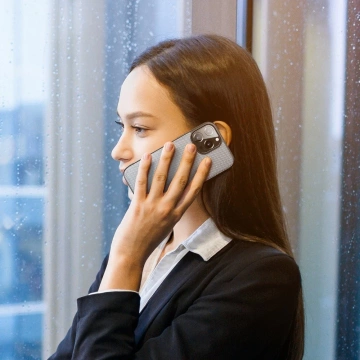 Dux Ducis Fino Schutzhülle mit Nylonmaterial bezogen iPhone 13 Pro Max grau
