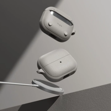 Ringke Onyx Magnetic Magsafe Hülle für Samsung Galaxy Buds 3 / 3 Pro Warm Grey