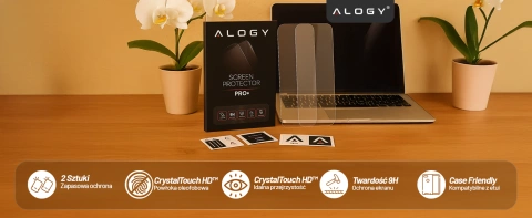 2x Szkło Hartowane Ochronne 9H do Apple iPhone 17, Wzmocnione i Odporne na Zarysowania, Łatwy Montaż Bez Bąbelków, Alogy Heavy Pro+™ – Przezroczyste