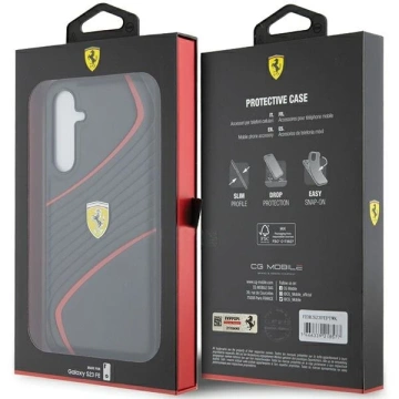 Etui Ferrari FEHCS23FEPTWK für Samsung Galaxy S23 FE S711 czarny/black hardcase Twist Metal Logo