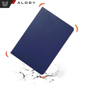 Etui 360 do Lenovo Tab K11 / K11E 11” M11 10.95" TB330FU / TB330XU / TB331FC obrotowe pokrowiec obudowa z klapką na tablet Case Alogy Granatowe