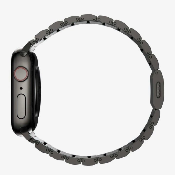 Bransoleta Steelband pasek do Apple Watch 4 / 5 / 6 / 7 / 8 / 9 / Se / Ultra 1 / 2 (42 / 44 / 45 / 49 Mm) Black