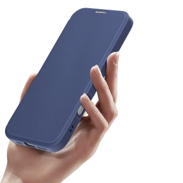 Etui do iPhone 16 Dux Ducis Skin X Pro MagSafe Klapka Niebieskie