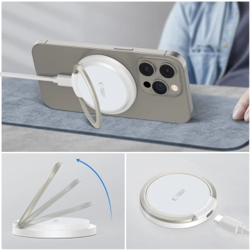 Ładowarka MagSafe Tech-Protect QI15W-A33 Biała 15W Stojak