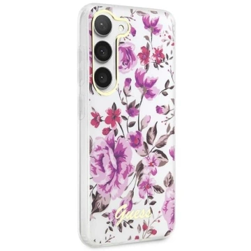 Etui Guess GUHCS23MHCFWST do Samsung Galaxy S23+ Plus S916 biały/white hardcase Flower Collection