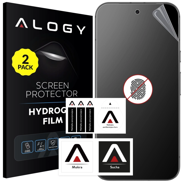 2x Folia "MATOWA" do Google Pixel 8a Hydrożelowa Alogy HydroSkin Matte Pro™ na ekran do etui "BEZ ODCISKU PALCÓW"