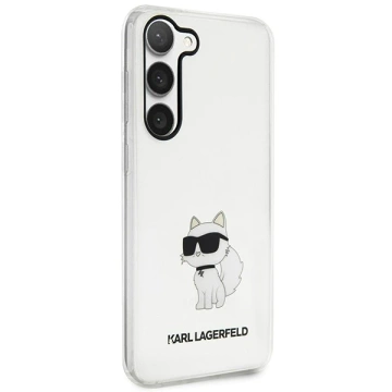 Etui ochronne na telefon Karl Lagerfeld KLHCS23MHNCHTCT do Samsung Galaxy S23+ Plus S916 transparent hardcase Ikonik Choupette