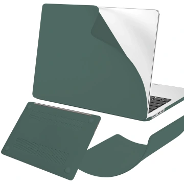 Etui do Apple Macbook Air 15 2023-2025 (M2/M3/M4) – elastyczna, matowa obudowa ochronna, lekka i odporna – Alogy AirGuard™ Zielony