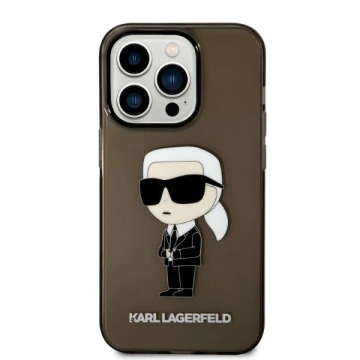 Etui Karl Lagerfeld KLHCP14XHNIKTCK do iPhone 14 Pro Max 6,7" hardcase Ikonik Karl Lagerfeld czarny/black 