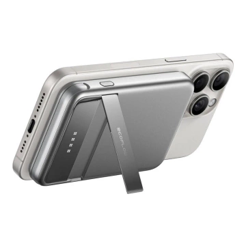 EcoFlow RAPID Magnetische Powerbank 5000 mAh, Silber – 30 W kabelgebunden, 15 W kabellos
