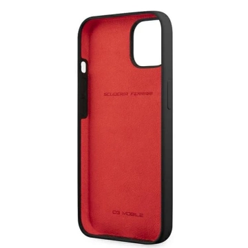 Ferrari iPhone 13 6.1" Hülle schwarz/schwarz Hardcase Silikon