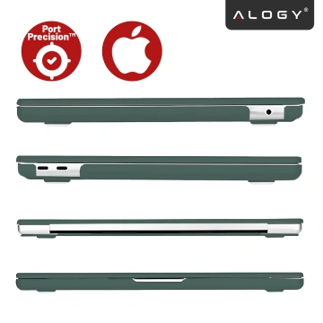 Schutzhülle für Apple MacBook Air 13" / 13,3" (2018–2021) (M1 A2337/A2179/A1932) – Flexible, matte Schutzhülle, leicht und widerstandsfähig – Alogy AirGuard™ Grün