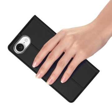 Apple iPhone 16e / SE 4 2025 Dux Ducis Schutzhülle mit Skin Pro Flip Schwarz