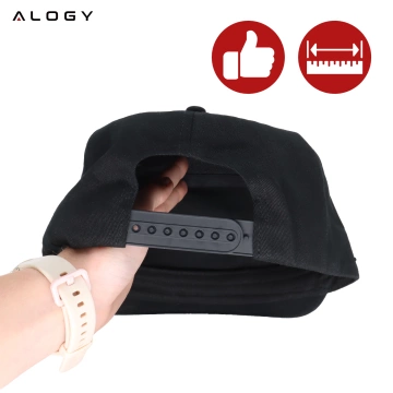 Czapka z daszkiem z oświetleniem LED RGB Piksele bluetooth Alogy PixelCap™ led telefon komórkowy sterowana aplikacją pixel Czarna