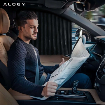 Abdeckung Magnetisches Vorhangrollo für vordere Seitenfenster für Auto-Sonnenschutz UV-Schutz Schwarz [2 Stück]