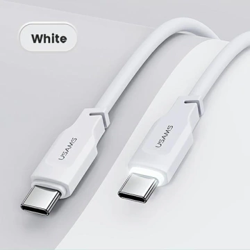 USMAS USB-C auf USB-C PD Schnellladekabel 1,2 m weiß