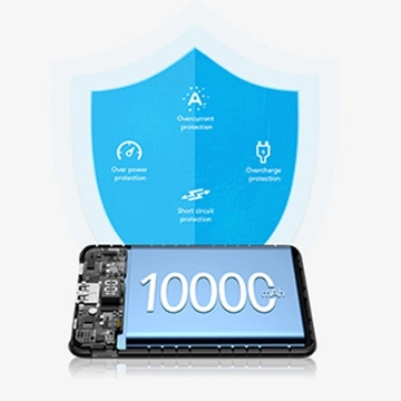 Powerbank Bateria zewnętrzna (POWER BANK) VEGER S11 - 10 000mAh LCD Quick Charge PD 22,5W czarny (W1140)