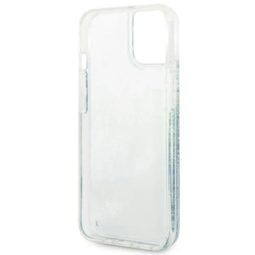 Etui Guess GUHCP14MLFLSN do Apple iPhone 14 Plus 6,7" zielony/green hardcase Flower Liquid Glitter