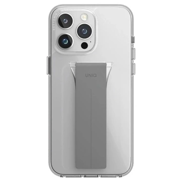 Etui do iPhone 15 Pro UNIQ Heldro Mount Grip Stand Przezroczyste
