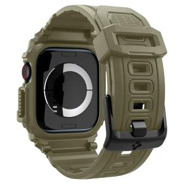 Hülle mit Armband für Apple Watch 10 (46 mm) Vintage Khaki Spigen Rugged Armor Pro