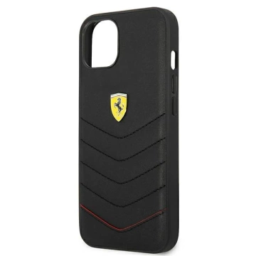 Etui na telefon Ferrari  iPhone 13 mini 5,4" czarny/black hardcase Off Track Quilted