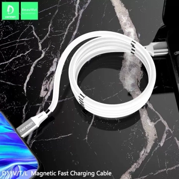 Denmen D11T USB Typ-C Kabel 2,4A Schwarz 1m Magnetisch