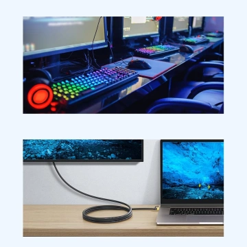 Przewód Baseus Speed Seven szybki kabel sieciowy RJ45 10Gbps 1m czarny (WKJS010101)