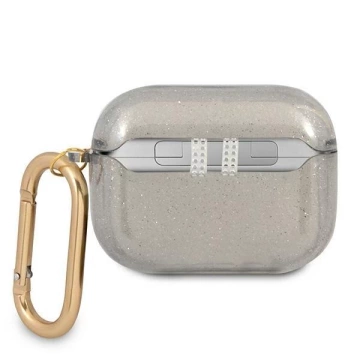Guess GUAPUCG4GK AirPods Pro Cover Czarny/Black Glitter Collection