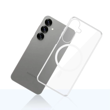 Etui für Samsung Galaxy S25 3mk Clear MagCase MagSafe Transparent