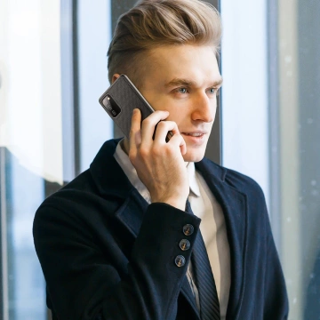 Dux Ducis Fino Hülle Cover mit Nylonmaterial bezogen Samsung Galaxy A03s schwarz