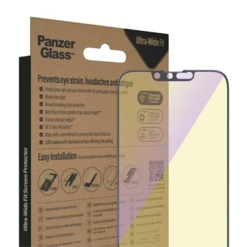 Szkło PanzerGlass Ultra-Wide Fit für iPhone 14 / 13 Pro / 13 6,1" Displayschutz Antibakteriell Easy Aligner Inklusive Anti-Blaulicht 2791