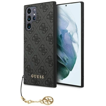 Etui Guess GUHCS23LGF4GGR für Samsung Galaxy S23 Ultra S918 szary/grey Hardcase 4G Charms Collection